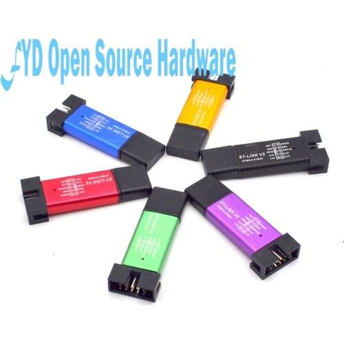 1pcs ST LINK Stlink ST-Link V2 Mini STM8 STM32 Simulator Download Programmer Programming With Cover