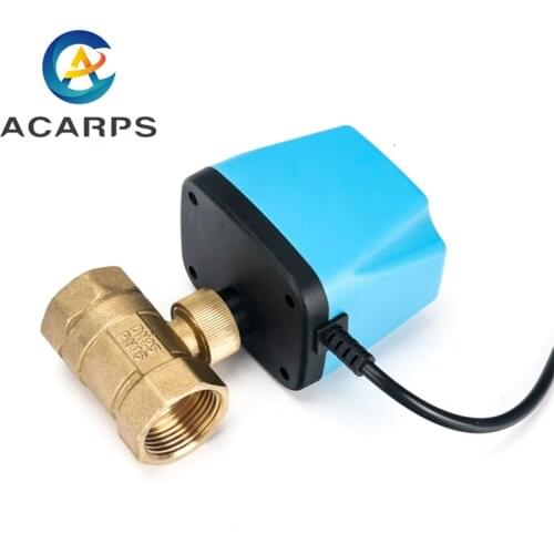 1/2" 3/4" 1" 2" Normally Closed/Open Two Wire Motorized Ball Valve Electric Ball Valve AC220V DC12V DC24V