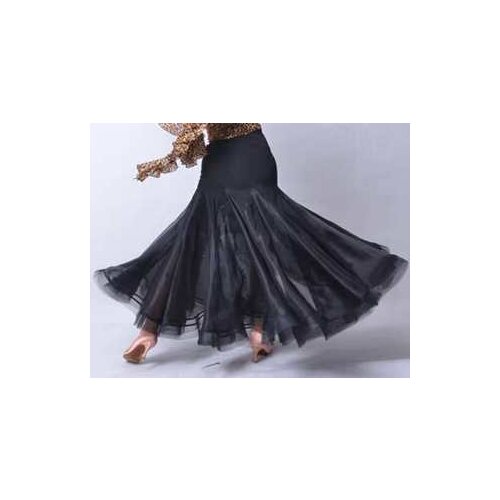 Dance ballroom dance modern dance exaggerated double pendulum with broadside fishbone two skirt modern dress S12060