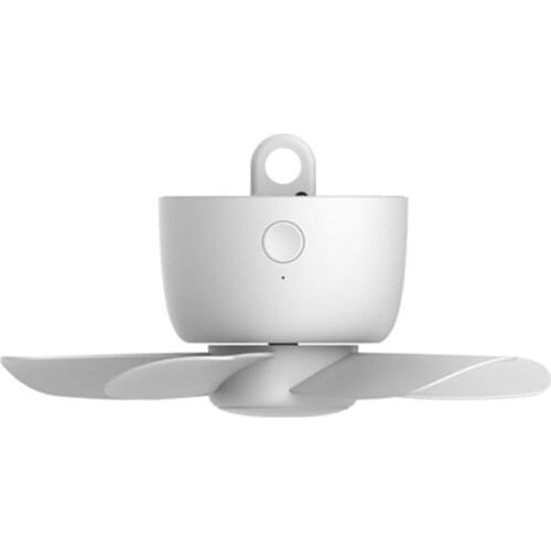 8000mAh USB Rechargeable Remote Control Timing 4 Gears Ceiling Fan for Tent Bed LX9B