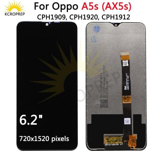 6.2 inch For OPPO A5S CPH1909 / AX5S CPH1920 LCD Display Touch Screen Digitizer Assembly Replacement With tools