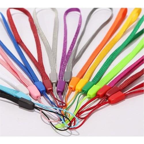 10pcs/lot wrist hand cell phone mobile chain straps keychain Charm Cords DIY Hang Rope Lariat Lanyard Free shipping