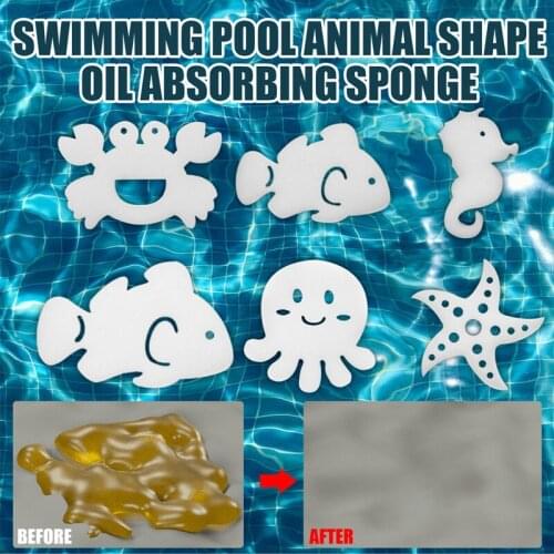 10PCS Oil Absorbing Sponge Swimming Pool Hot Tub and Spa Round face Absorb Sludge Dirt and Scum Maintenance Kit And Accessories