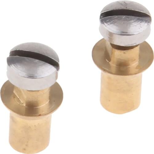 2 Pieces Alto Tenor Soprano Saxophone Screw Sax Adjustment Replacement Repair Screws 5 x 11mm