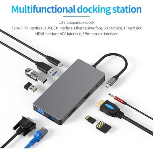 Blueendless desk Usb hub 7/8/9/10/11/12 port HDMI-compatible usb hub 3.0 type c usb hub 3 0 type c for laptop docking station