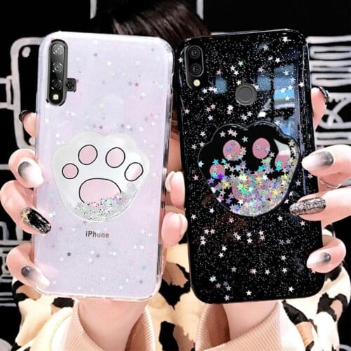Stars Footprint Phone Case on For Huawei Nova 5 5i Pro 4 3 3i 3e 4e 2s 2 Lite Plus Soft Transparent Back Cover