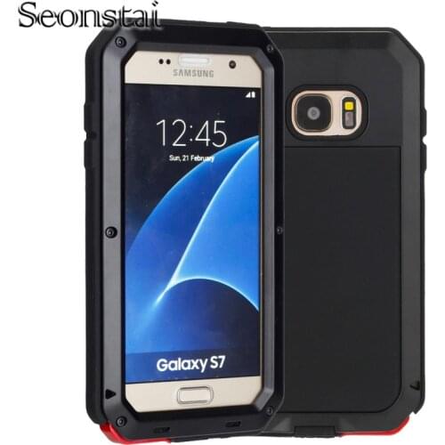 For Samsung Note 8 Shockproof Hybrid Metal Anti Shock Heavy Duty Armor Case For Galaxy S6 Protective Aluminum Metal Cases for S7