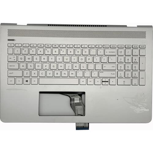 Used for Pavilion 15-CC TPN-Q191 US keyboard upper cover Palmrest upper case Backlight 929865-001
