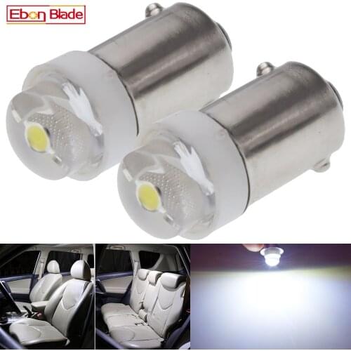 Pair BA9S T11 T4W LED Bulb 0.5W 6V 12V Auto Car Interior Dome Map Reading Light Side Marker Reverse Parking Lamp White 6 12 Volt