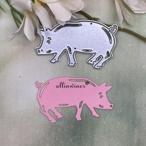 Cute pig Metal Cutting Dies Stencils For DIY Scrapbooking Decorative Embossing Handcraft Die Cutting Template