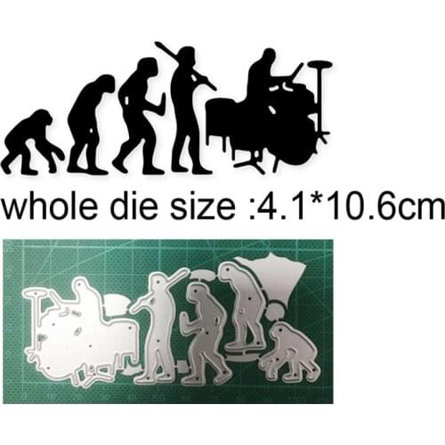 2021 metal cutting dies cut die mold Evolution Music Band decoration Scrapbook paper craft knife mould blade punch stencils dies
