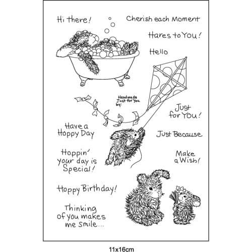 Mouse stamp Clear Stamp for Scrapbooking Transparent Silicone Rubber DIY Photo Album Decor A41