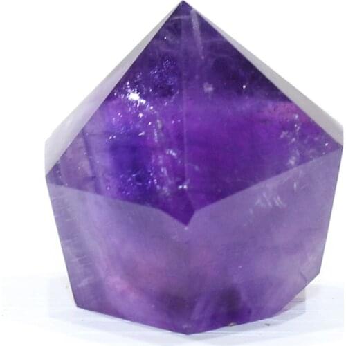 Natural Amethyst Crystal Pillar 100% Uruguayan Purple Pointed 1pcs