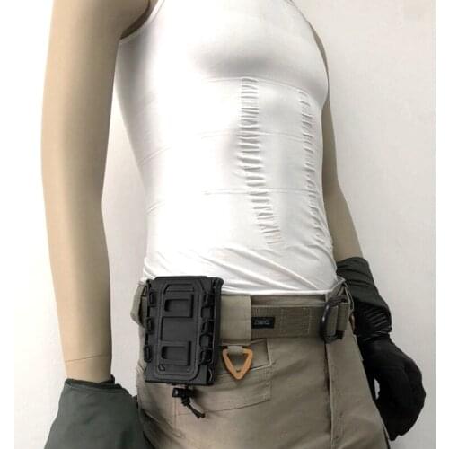 5.56mm/7.62mm Hunting Tactical Single Springs Rifle Pouch Open Top Bag Pouch Outdoor Walkie Talkie Bags Rifle Pocket