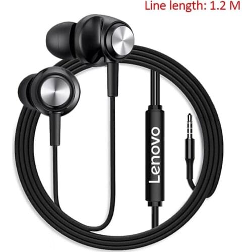 Original Lenovo QF310/ QF320 Wired Headset 3.5mm With Mic Noice Cancelling Headphones for xiaomi huawei Samsung phones