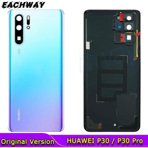 Original For Huawei P30 Back Battery Cover Rear Glass Door Housing Case For Huawei P30 Pro Battery Cover With Camera Lens