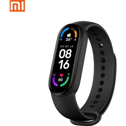 Original Xiaomi Mi Band 6 Smart Bracelet AMOLED Screen Miband 6 Smartband Fitness Traker Bluetooth Heart Rate Wristband NFC