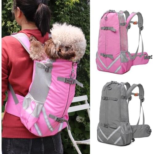 Portable Dog Bag Carrier Dog Backpack for Hiking Reflective Outdoor Travel Pet Carrier For Small Medium Dogs Yorkshire Chihuahua
