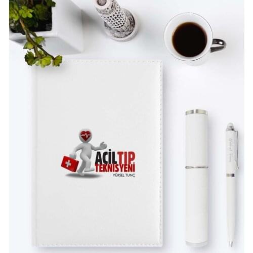 Personalized Professional Emergency Medical Technician 2020 Leather Organizer & Pen Gift Set-1