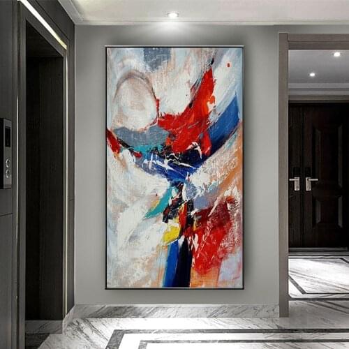 Top aritist Large Handpainted Canvas Oil Painting modern Abstract colorful landscape Picture Wall Art Living Room home Decor art