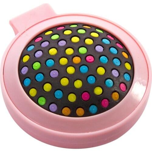 Portable Mini Folding Comb Airbag Massage Comb Travel Brush With Mirror Hair Brush Makeup Tool Hairbrush Antistatic Rainbow Comb