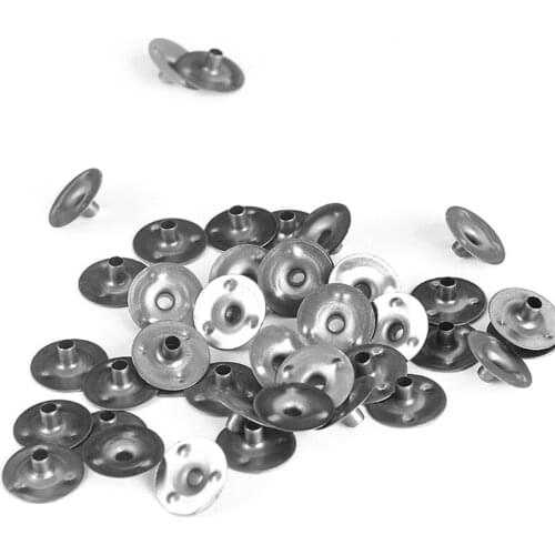 K5DC 100 Pcs Durable Waxed Candles Making Metal Wick Sustainers Carry Holders Tabs Tool Craft DIY