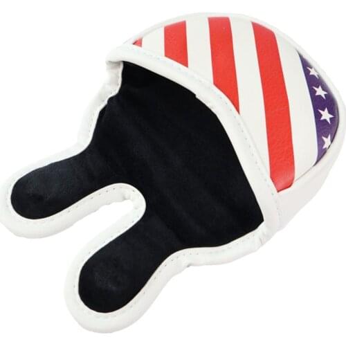 Professional Mallet Golf Putter Cover Headcover - American Pattern