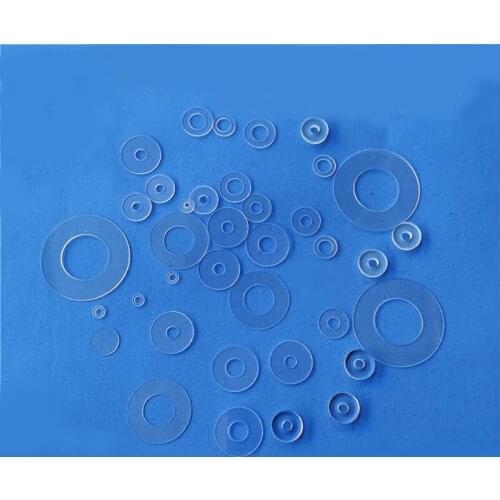 121pcs 4mm 4.5mm PVC washer transparent plastic gasket soft round insulating flat washers gaskets cushion ring
