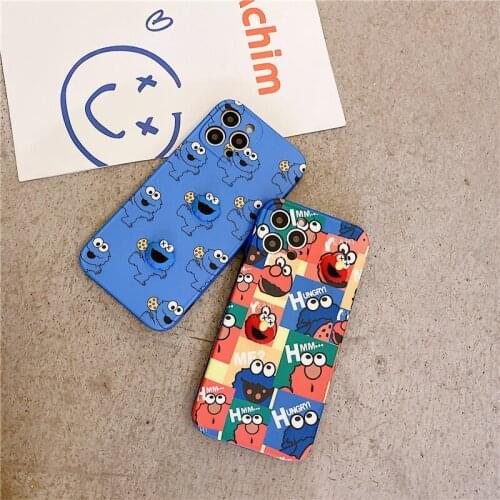 Cartoon anime silicone case for iphone X XS XR 8 7 Plus 12 11 Pro Max Iphone12 11promax blue cute phone back cover soft SE 2021