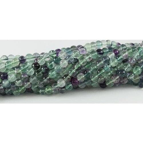 Mixed Blue,Green and Purple Fluorite 4, 6, 8,10,12 mm Smooth Round Beads,Natural Stone Beads,High Quality Jewelry Beads 1string