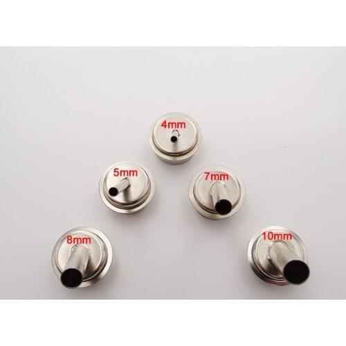 45 Degree Bent Curved Heat Nozzle 4/5/7/8/10mm Hot air Gun Nozzles for QUICK 861DW TR1300A Soldering Station