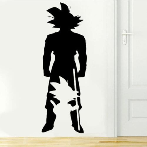 Growing Style Wall Stickers Anime Wall Art Vinyl Wall Decals Boys Playroom Decoration Silhouette Murals
