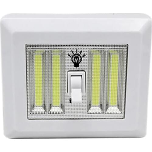 COB LED Wall Lighted Switch Wireless Closet Night Light Magnetic Ultra Bright Light for Hallways, Bedrooms Battery Operated