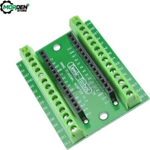 NANO V3.0 Controller Terminal Adapter NANO IO Shield Expansion Board For Arduino AVR ATMEGA328P