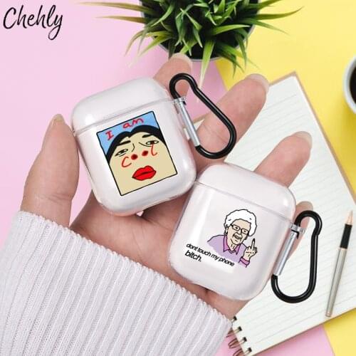 Funny Cartoon Soft Silicone Case for Apple Airpods 1 2 Pro Shockproof Bluetooth Wireless Box Headphone Earphone Protection Cover