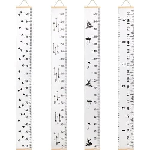 20*200cm Height Measure Wall Hanging Child Kids Growth Chart Height Measure Ruler Wall Sticker for Home Decoration