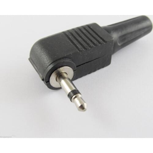 200pcs 3.5mm Mono TS Male Right Angle Audio TS Adapter Connector Solder Plastic Cover
