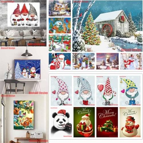 2019DIY diamond mosaic sale Santa Claus 5d diamond embroidery full square/round cartoon 5d diamond painting full set Santa Claus