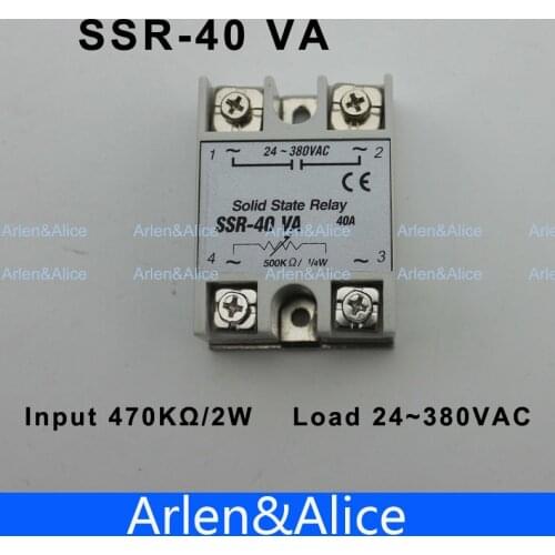40VA SSR input 470KO/2W load 24-380V Voltage regulater Single-phase Solid state regaly