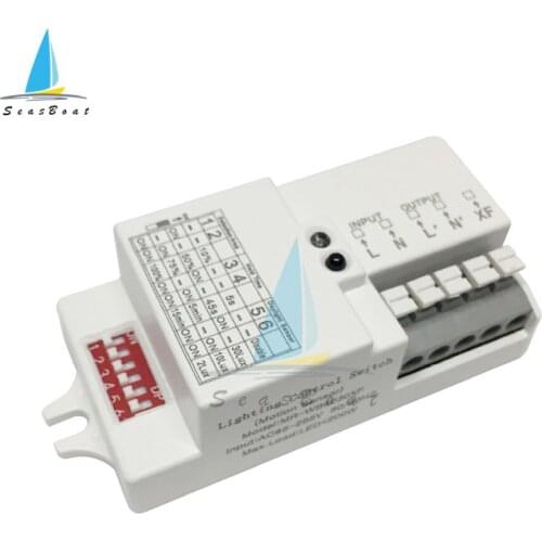 AC 220V-240V/50Hz Microwave Radar Sensor Switch Body Motion Detector For LED Light Sensors Switches
