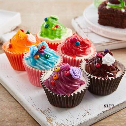 Bakeshop bakery pastry baking shop store decor simulation dessert food props artificial fake fruit ice cream cup cake model