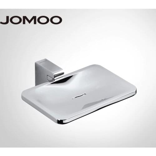 JOMOO Soap Dish Zinc Alloy Soap Holder Rectangle Dish With Removable Holder Wall Mounted Box Soap Basket Bathroom Accessories