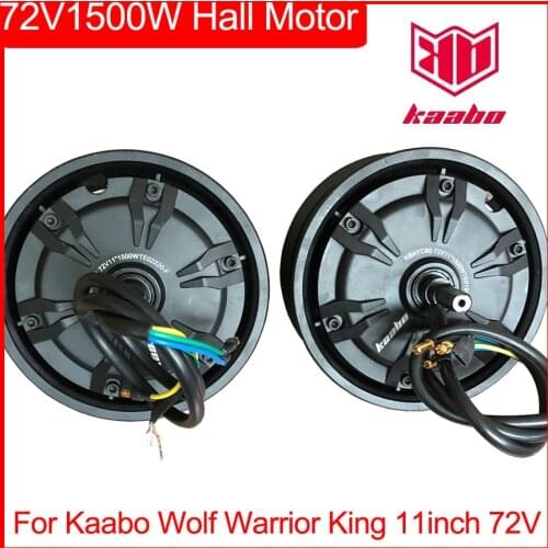 72V 1500W Hall Motor Engine Parts for Kaabo Wolf Warrior King 11inch Electric Scooter 72V1500W