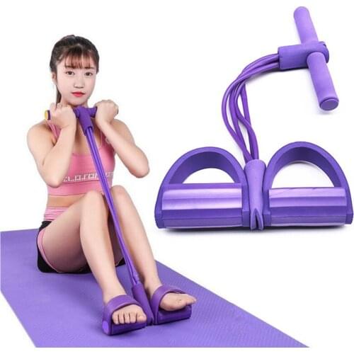 4 Resistanc Elastic Pull Ropes Exerciser Rower Belly Resistance Band Home Gym Sport Training Elastic Bands For Fitness Equipment