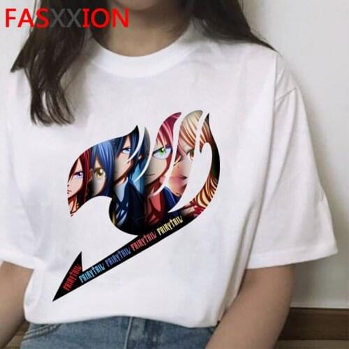 Fairy Tail top tees male tumblr harajuku kawaii vintage 2021 plus size summer top