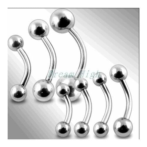 Eyebrow Ring Erybrow Pircing 316L Surgical Steel Fashion Body Piercing Jewelry For Women Girl 100pcs/lot