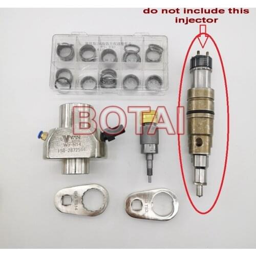COMMON RAIL CUMMINSS SCANIA XPI ISG INJECTOR 2872544 1933613 2086663 1881565 DISASSEMBLY VALVE MEASURE TOOLS ADJUSTMENT SHIMS