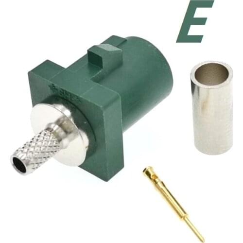 Fakra SMB E Male 6002 Plug Connector RG316 RG174 LMR100 For GPS Telematics Navigation