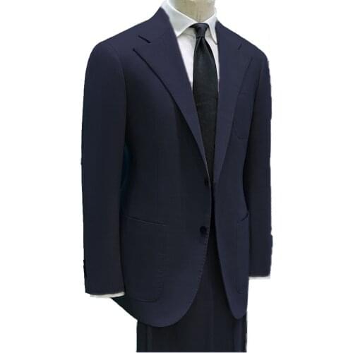 Fashion Design Luxury 100% Autralian Wool Super 110s Tailor Made Suits Men Suit Custom Made Suit Inner Curved Lapel Patch Pocket