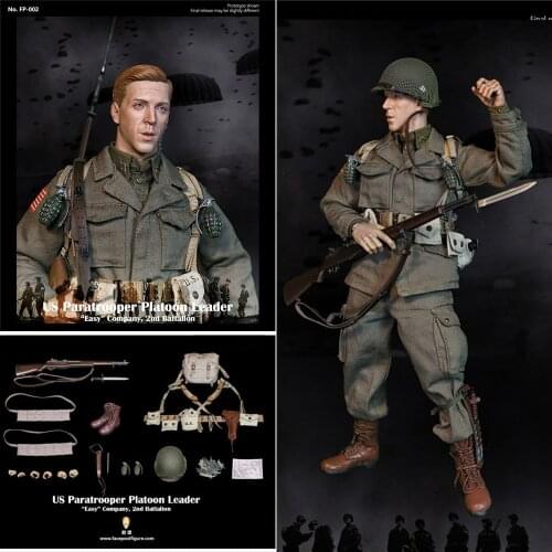 1:6 Facepoolfigure FP002A US Paratrooper Platoon Leader Easy Company Solider Toy For Collection In Stock